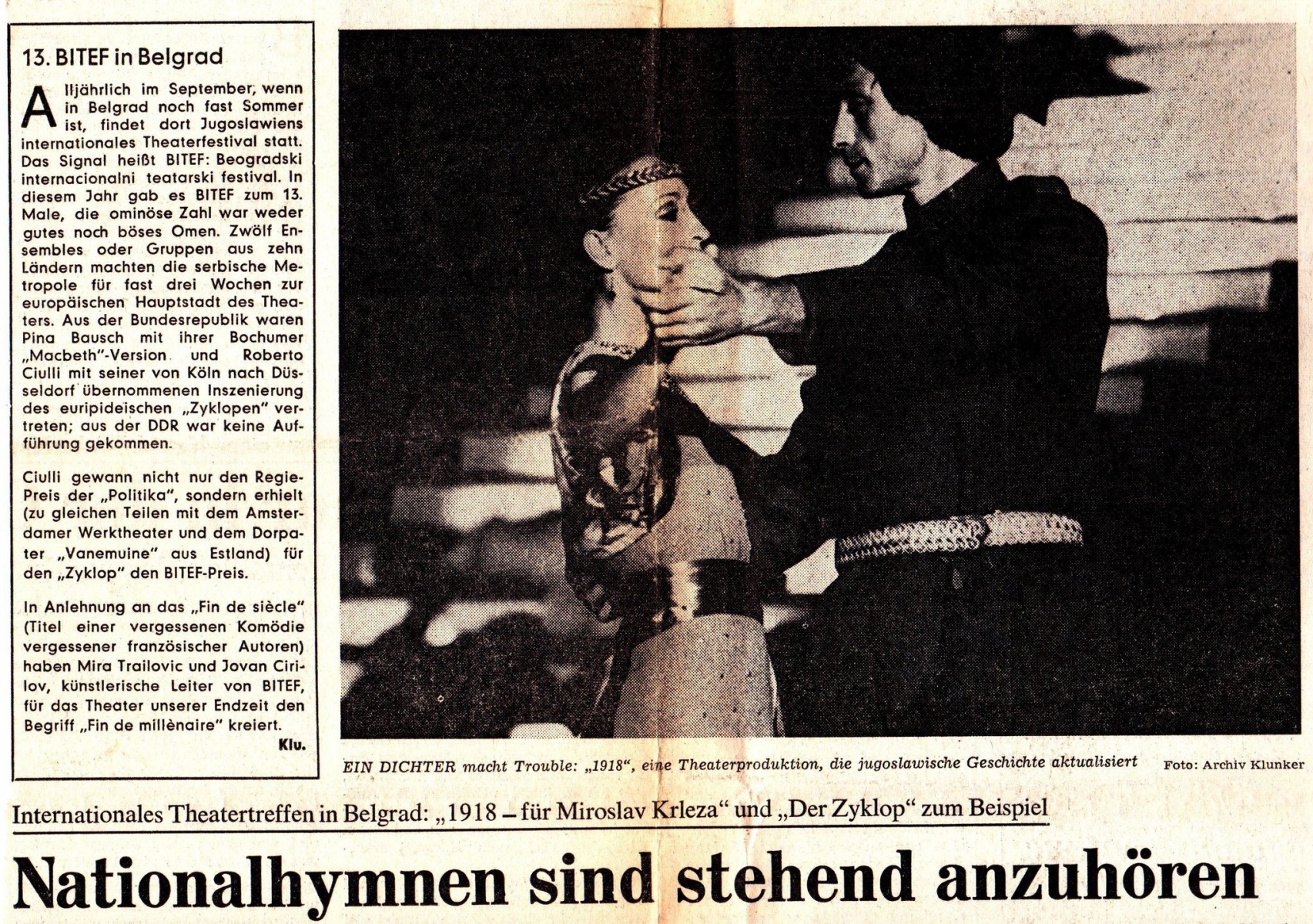 DEUTSCHES_ALLGEMEINES_SONNTAGSBLATT-07101979-NAJAVA_XIII_BITEF_1918-1-2