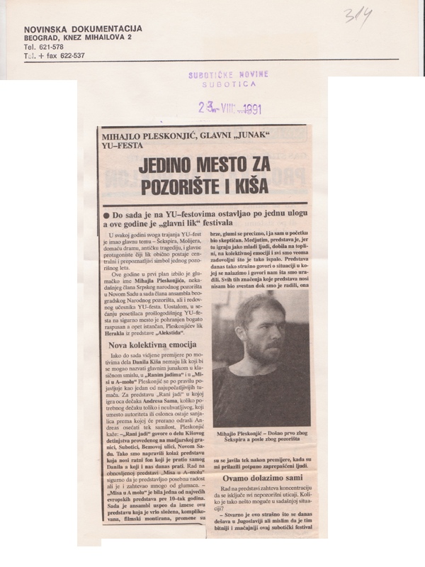 SUBOTICKE_NOVINE-230891-1-2-INTERVJU_MIHAJLO_PLESKONJIC_JU_FEST_MISA_U_A_MOLU_DANILO_KIS