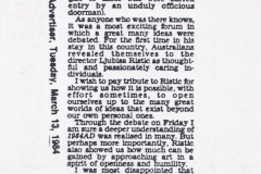 THE-ADVERTISER-130384-AUSTRALIJA_GOSTOVANJE_LJUBISA_RISTIC_1984_ORVEL