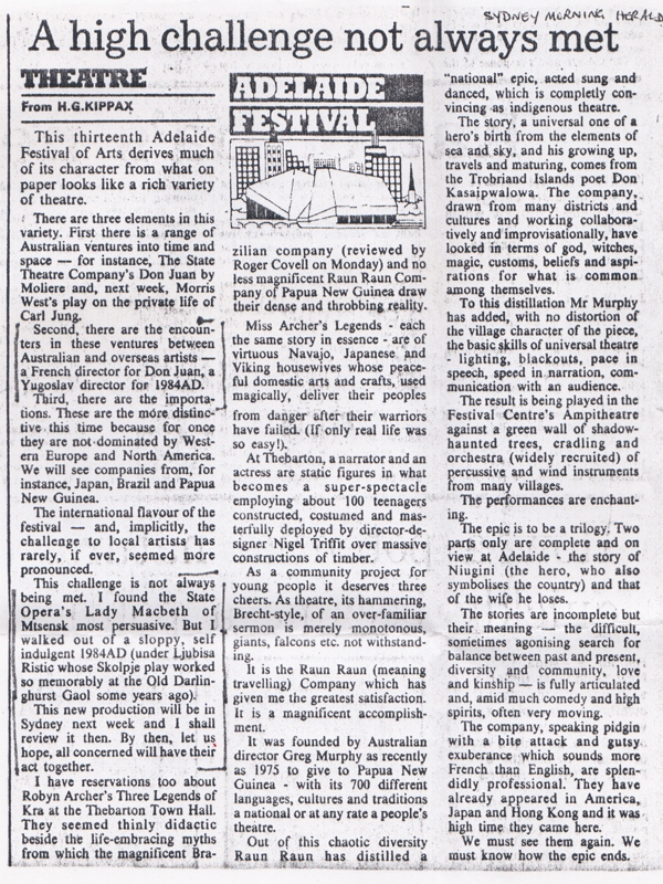 SYDNEY-MORNING-HERALD-1984-AUSTRALIJA_GOSTOVANJE_LJUBISA_RISTIC_1984_ORVEL_TRINAESTI_ADELAIDA_FESTIVAL