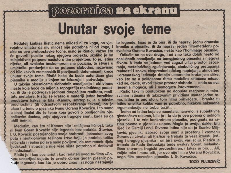 VECERNJI-LIST-24051979-KRITIKA_IVAN_GORAN_KOVACIC_LJUBISA_RISTIC_TV_FILM_GORAN_STUDIO_ZAGREB_KAMOV_SMRTOPIS